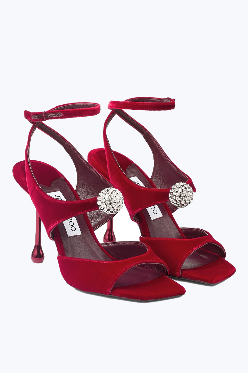 Sandale de catifea - Jimmy Choo