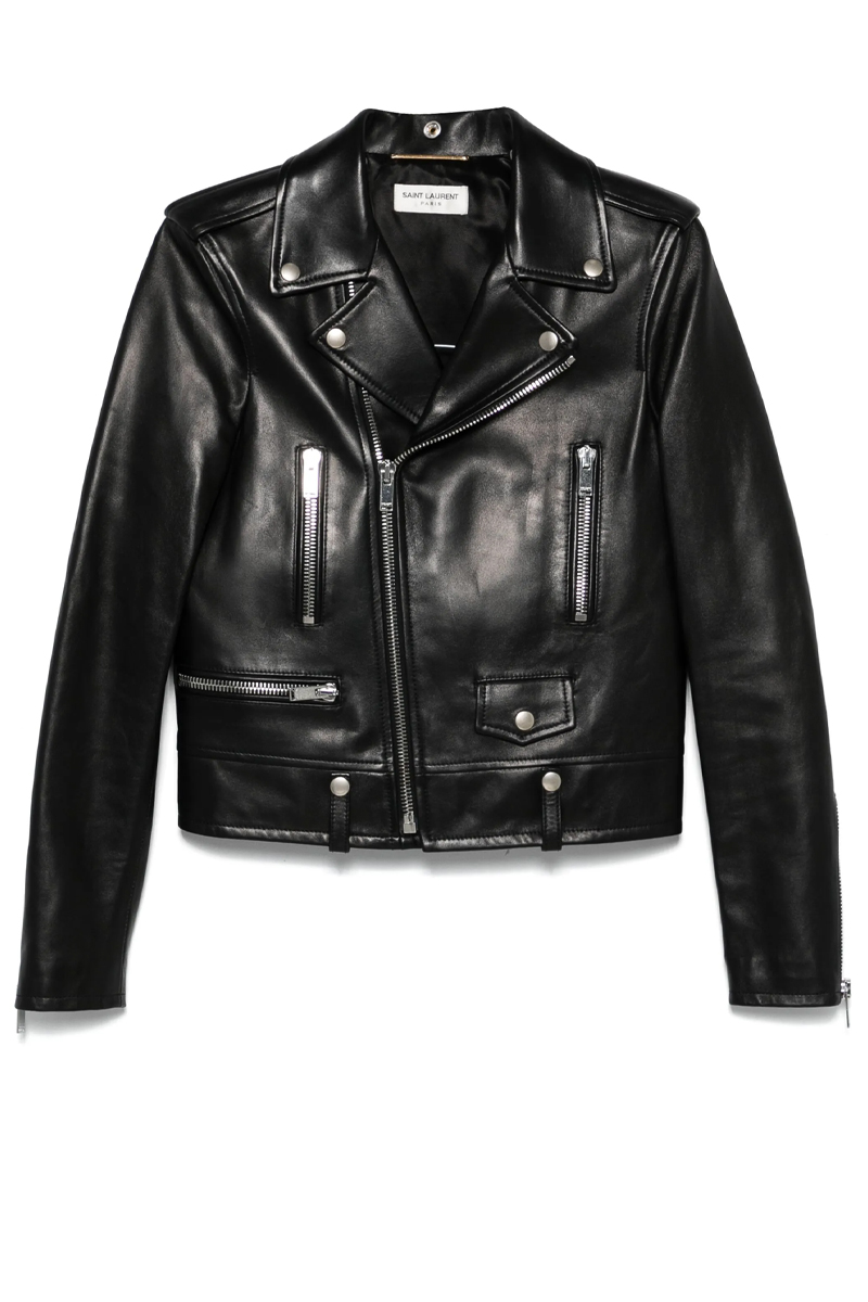 SAINT LAURENT Leather Biker Jacket